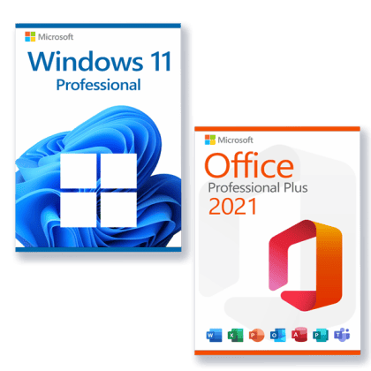 Microsoft Windows 11 Pro + Microsoft Office 2021 Professional Plus license for 3 devices