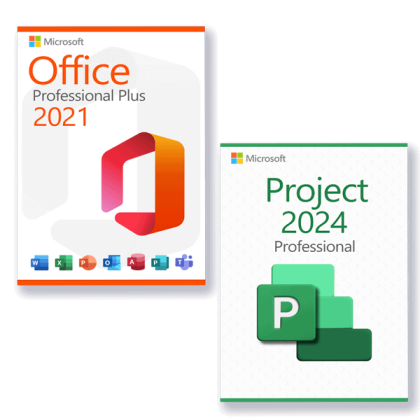 Microsoft Office 2021 Professional Plus + Microsoft Project 2024 Professional license for 3 devices